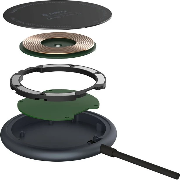 Brezžični polnilec MagSpot 15W, MagSafe, USB-C, Graphite - CRONG