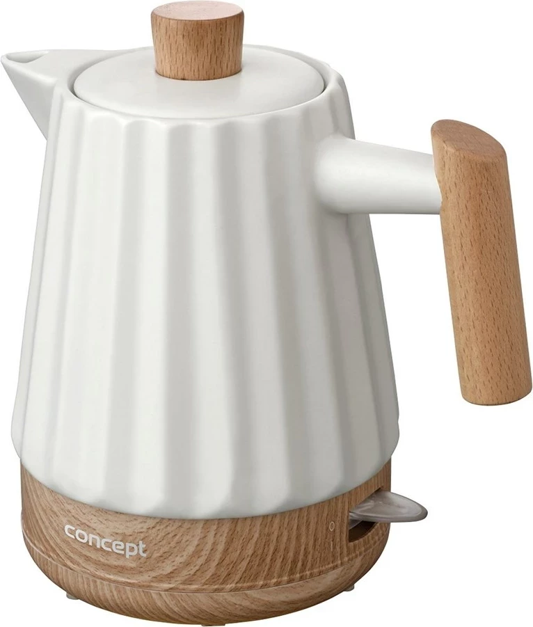 Električni čajnik, Concept RK0090, 1,5 l, keramika, bel