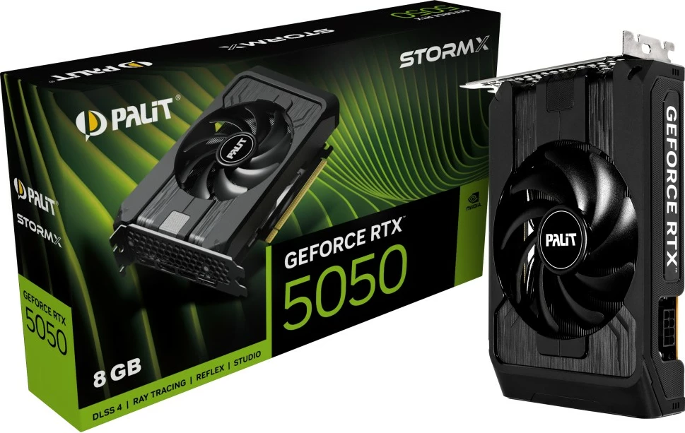 Grafična kartica GeForce RTX 5050 StormX, Palit, 8GB GDDR6, PCI-E 5.0, črna