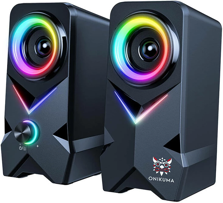 Gaming zvočniki Onikuma L2, RGB, USB/Bluetooth povezava, črni