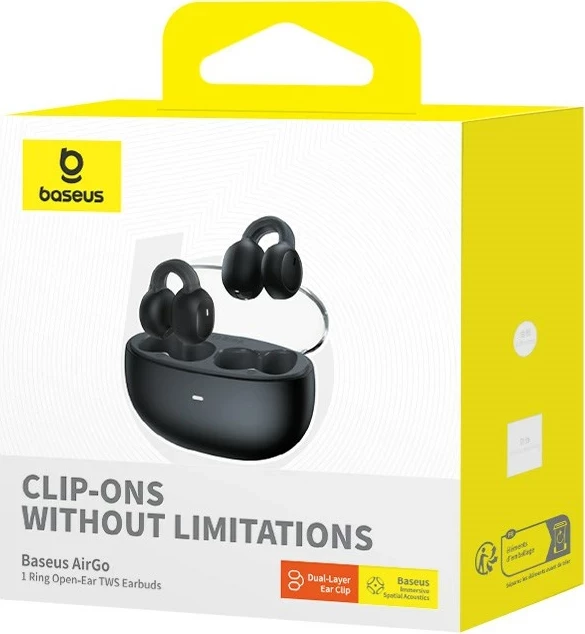 Brezžične slušalke Baseus AirGo 1 Ring, True Wireless Stereo, Bluetooth, črne