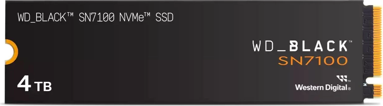 SSD 4TB M.2 PCIe 4.0 NVMe, WD Black SN7100, črn
