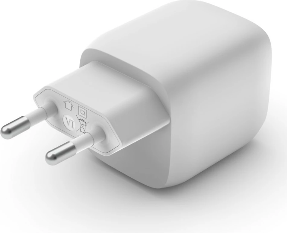 Hitri polnilec, Belkin WCH011vfWH, 45 W, 2x USB Type-C, bel