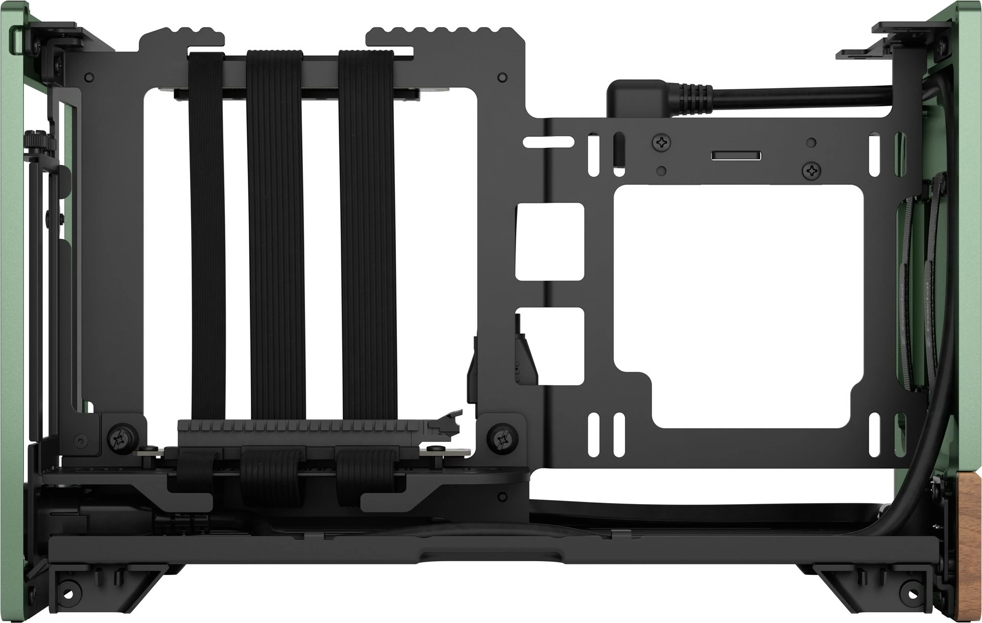 Računalniško ohišje Terra Mini-ITX, alumin, oreh, zelen, Fractal Design