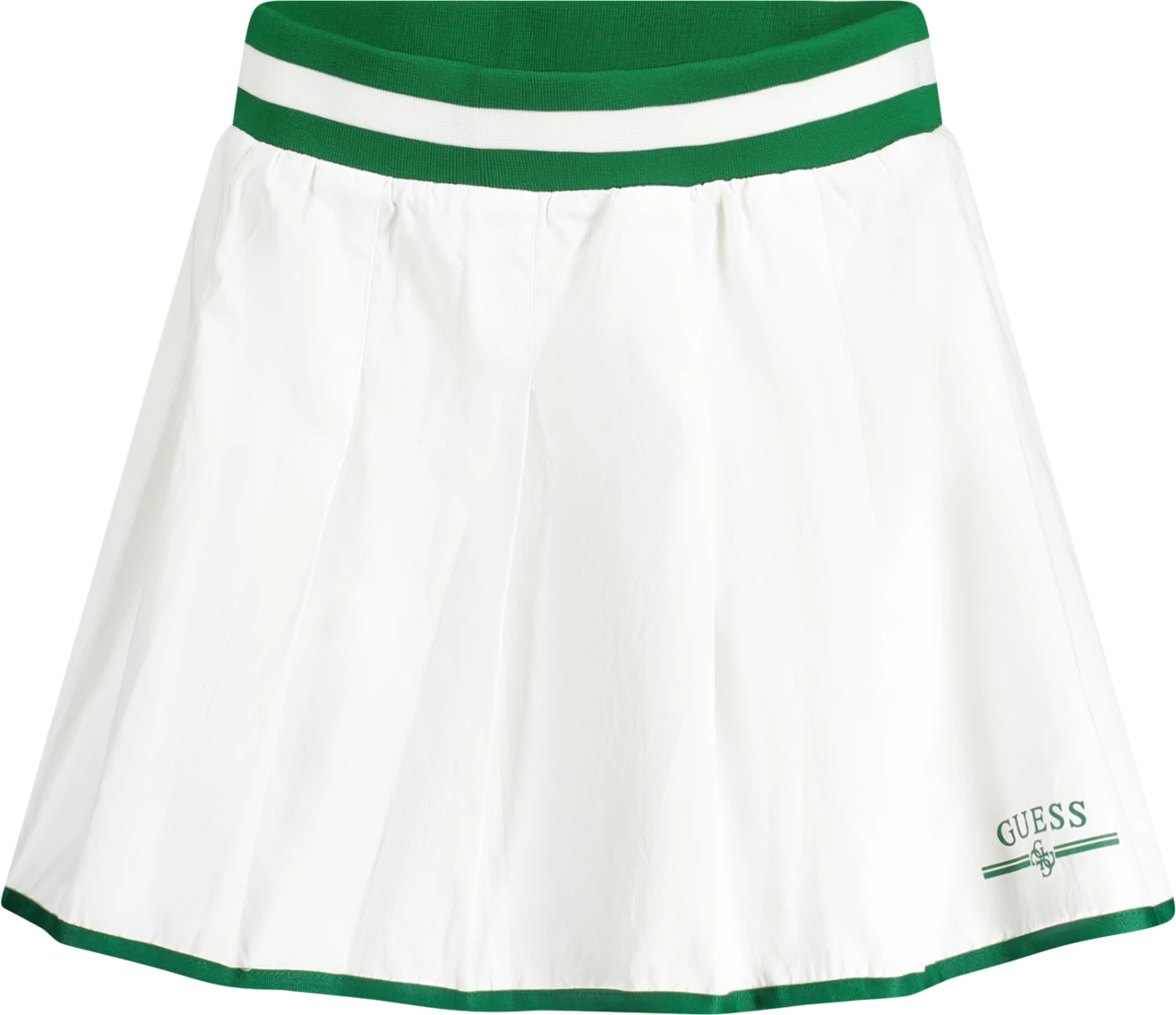 Kratka obleka GUESS JEANS za ženske, bela