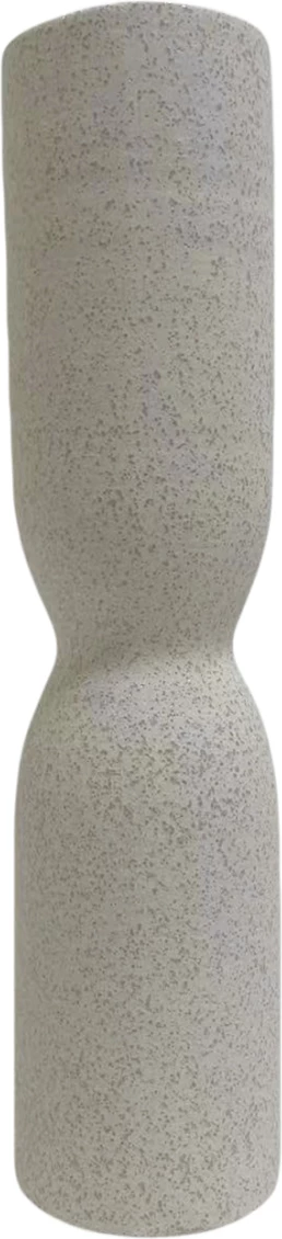 Keramična namizna dekoracija žezlo FH4615.01 v beli barvi s kristalizacijo Φ7.5x31Hcm