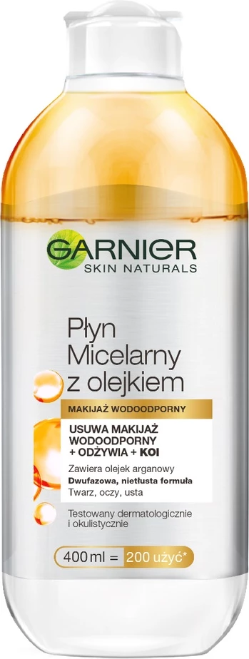 Micelarna voda z oljem za ženske, Garnier Skin Naturals, 400 ml