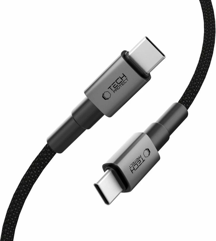 USB-C kabel Tech-Protect UltraBoost DNA, 25 cm, 60 W, siv