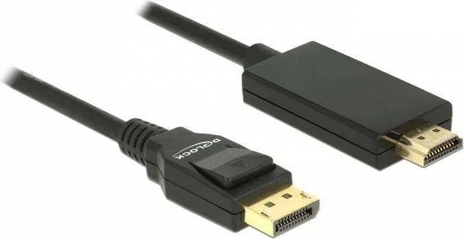 Kabel DisplayPort na HDMI DeLOCK 85318, 3 m, črn