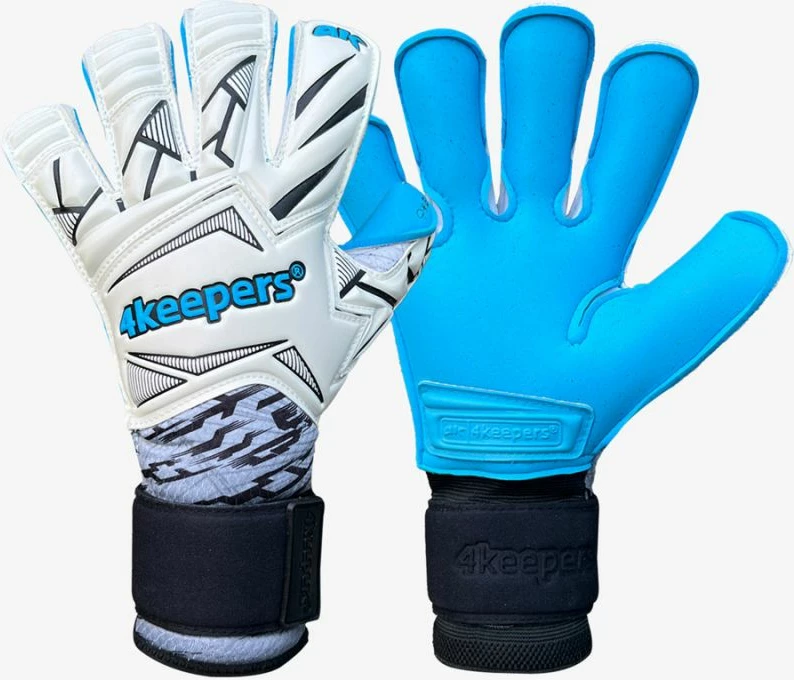 Rokavice za vratarja 4Keepers, bele in modre, moške