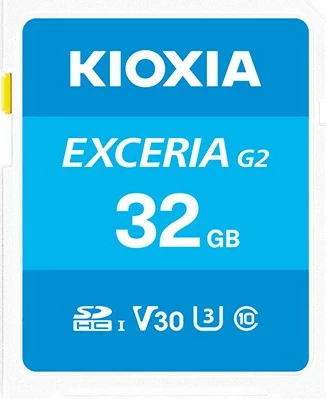 Kartica za pomnilnik EXCERIA G2 32GB MicroSDHC, Kioxia, Class 10, UHS-I, modra
