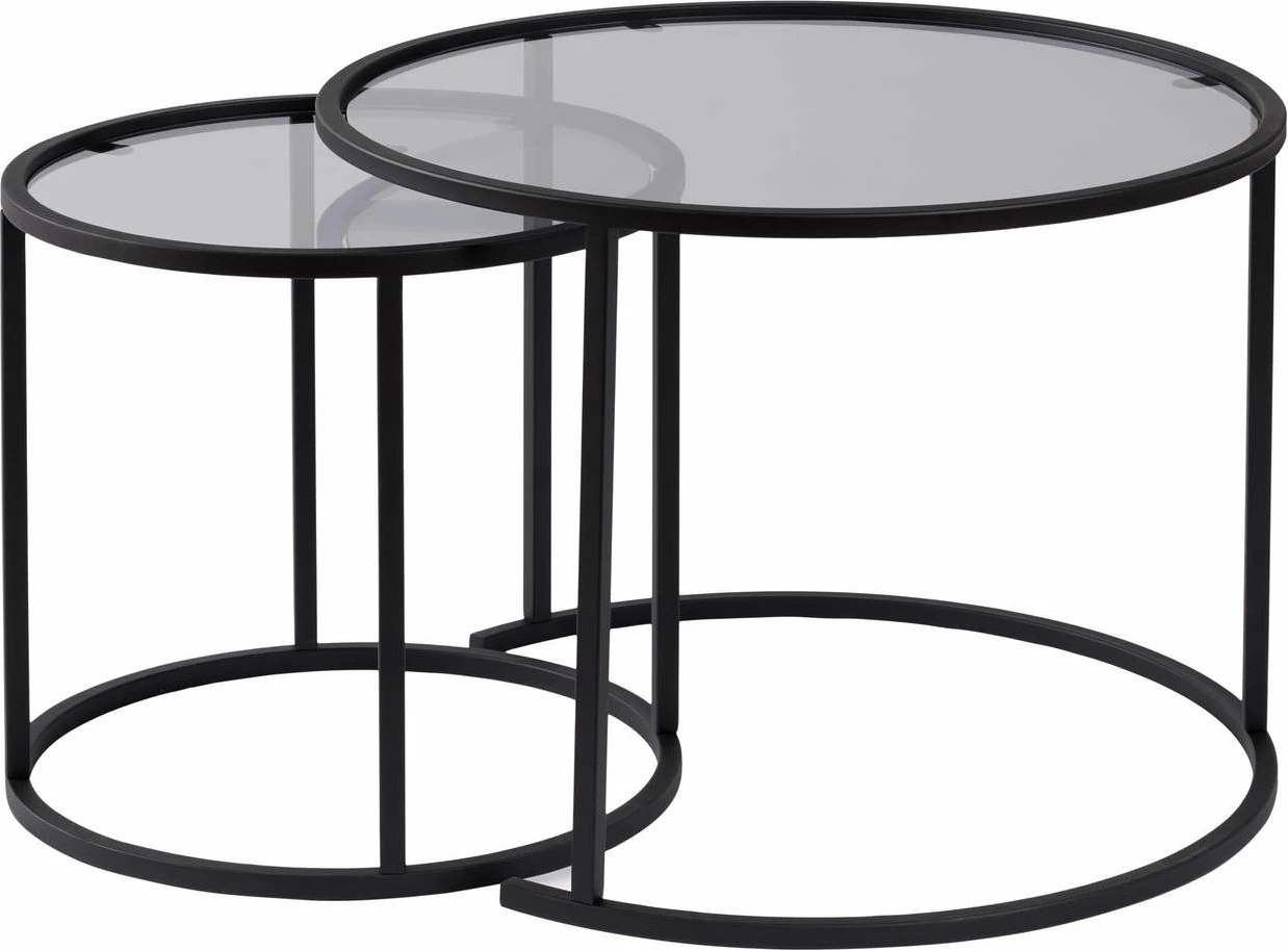 Set miz za kavo Nordure, Aurum, 60, 42, črn, siv