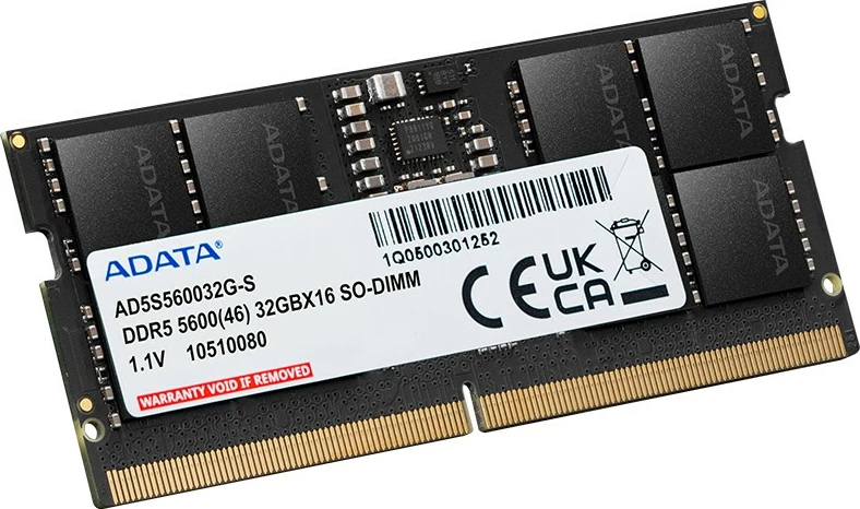 RAM memorija ADATA SO-DIMM 16GB 5600 MHz Premier Tray, črna