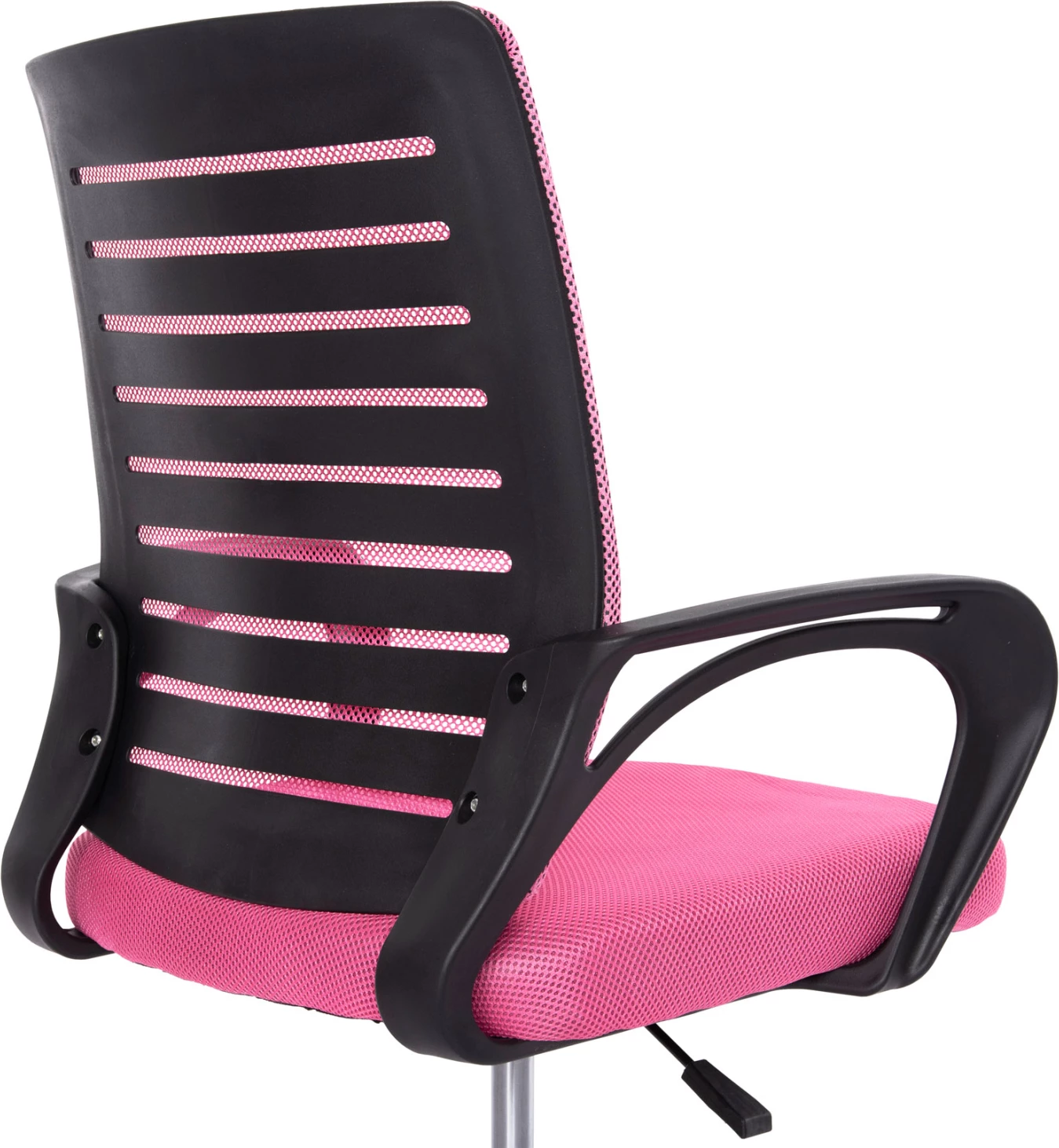 Pisarniški stol TRAIL FH1192.35 roza mreža-kromirane kovinske noge 62x51x98H cm