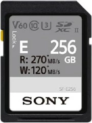 SD kartica 256GB SDXC UHS-II, SONY SF-E256, črna