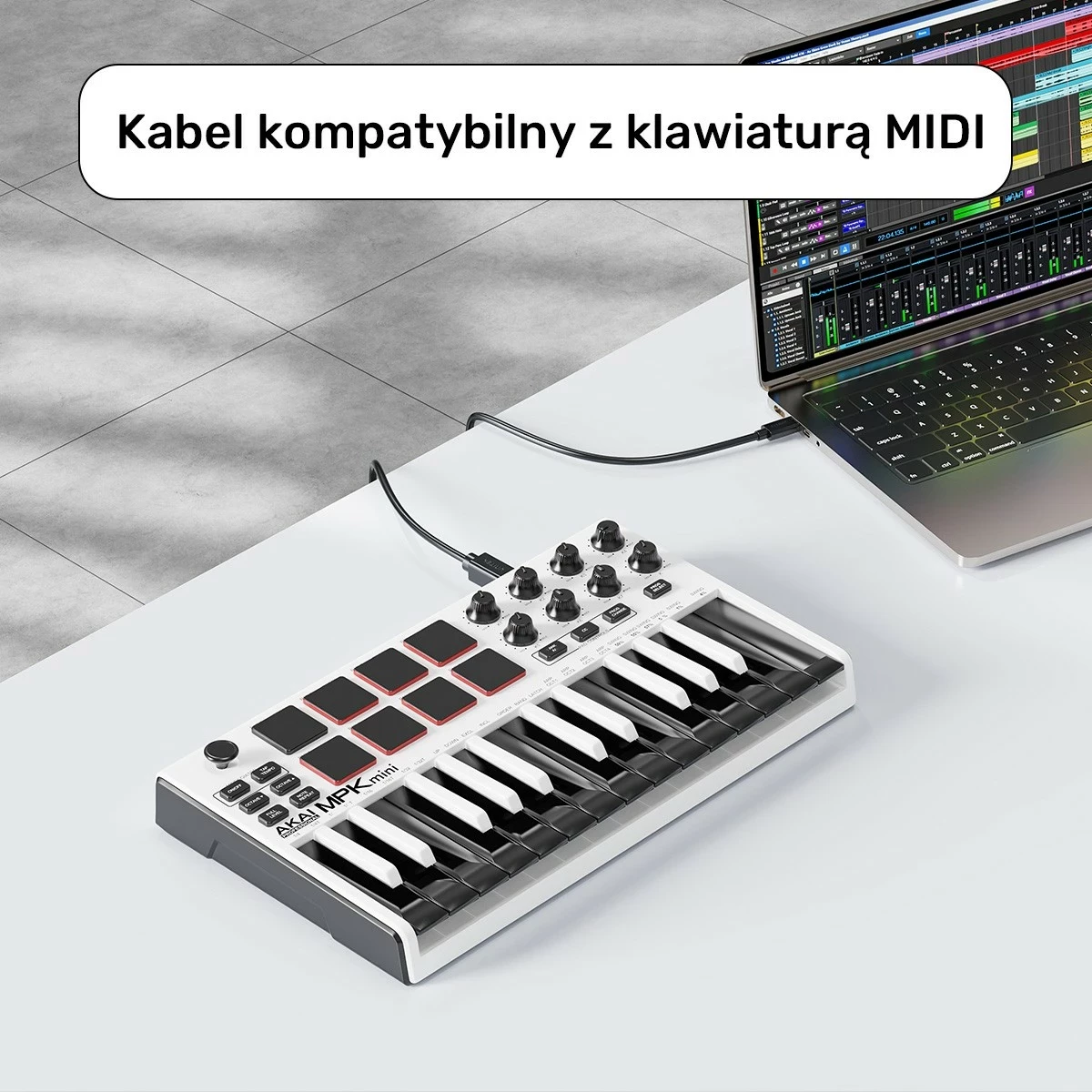 Kab​l USB-C na USB-B Unitek, 3 m, črn