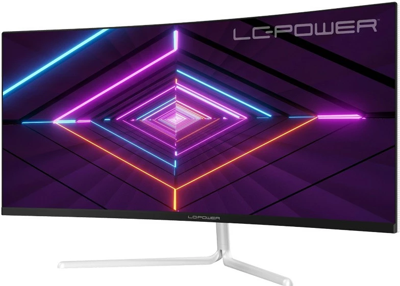 Ukrižen 34" UltraWide Quad HD zaslon LC-Power LC-M34-UWQHD-100-C-V3, 100 Hz, bel