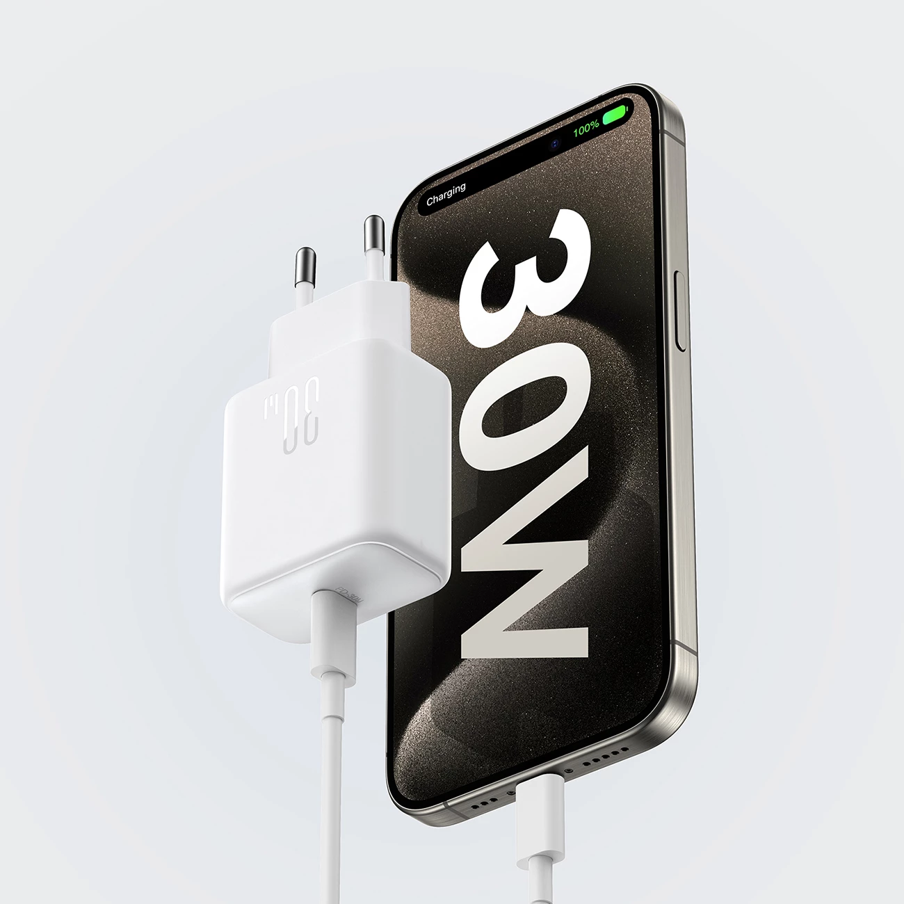 Stenski polnilec 30W PD/PPS/QC 1x USB‑C Joyroom JR-TCF24, EU vtič, bel