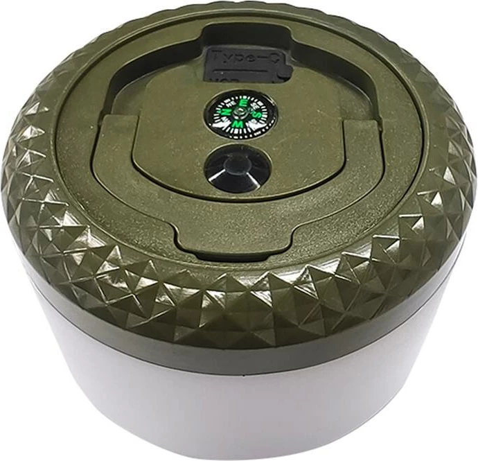 Kamp luč Superfire LT01 2-v-1, 250 lumnov, 1800 mAh, IP44, zelena