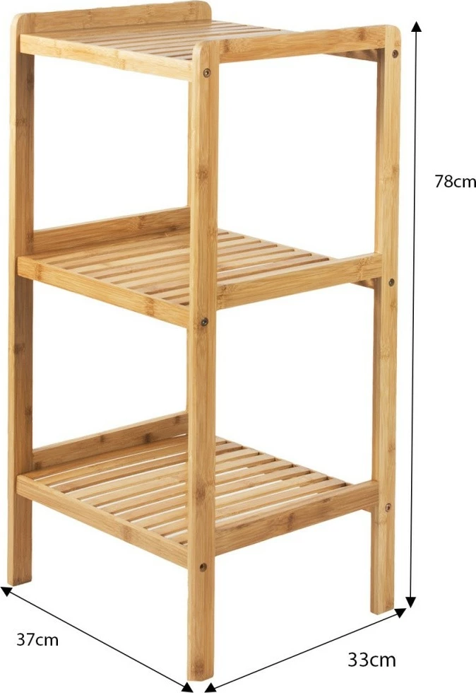 Bamboo Bathroom Cabinet with 3 Shelves GB321