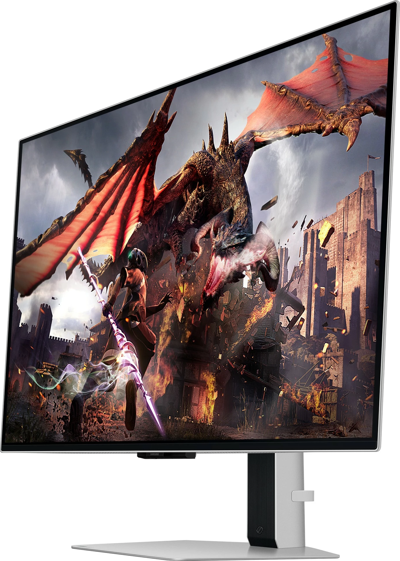 32" 4K Ultra HD OLED monitor, Samsung G80SD, srebrn
