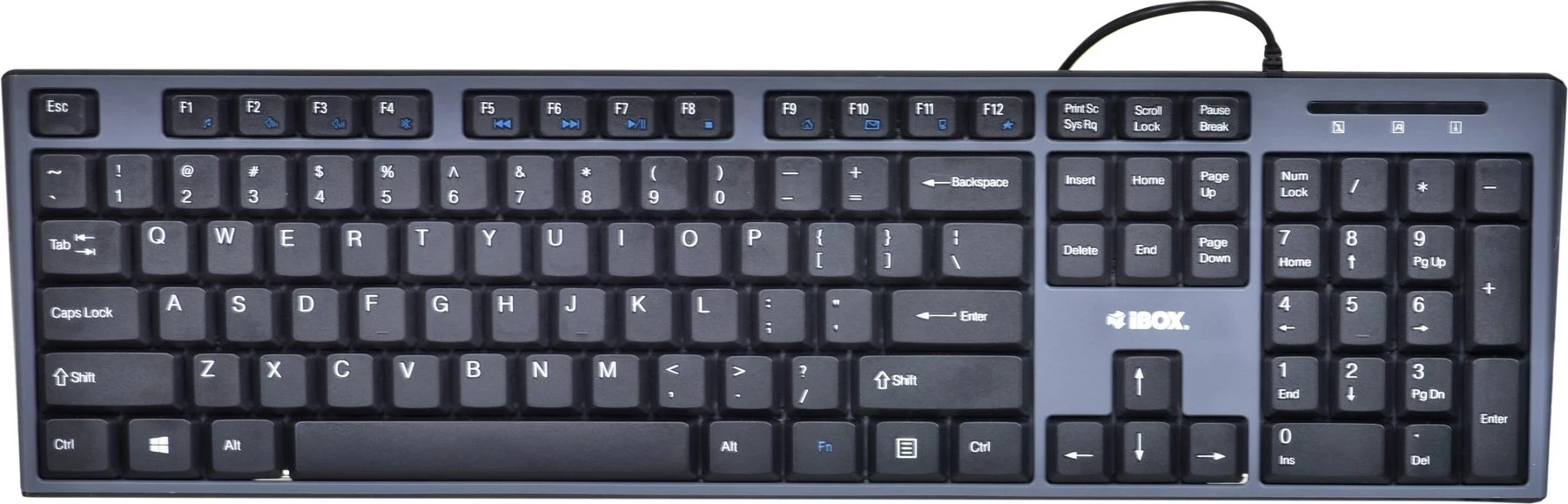 Tastatura in miška IBOX IKMS606, USB, QWERTY, angleška, črna