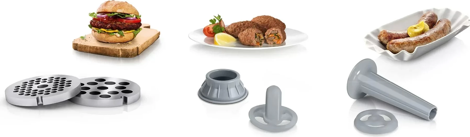 Mlinček za meso BOSCH MFW2520W, bel