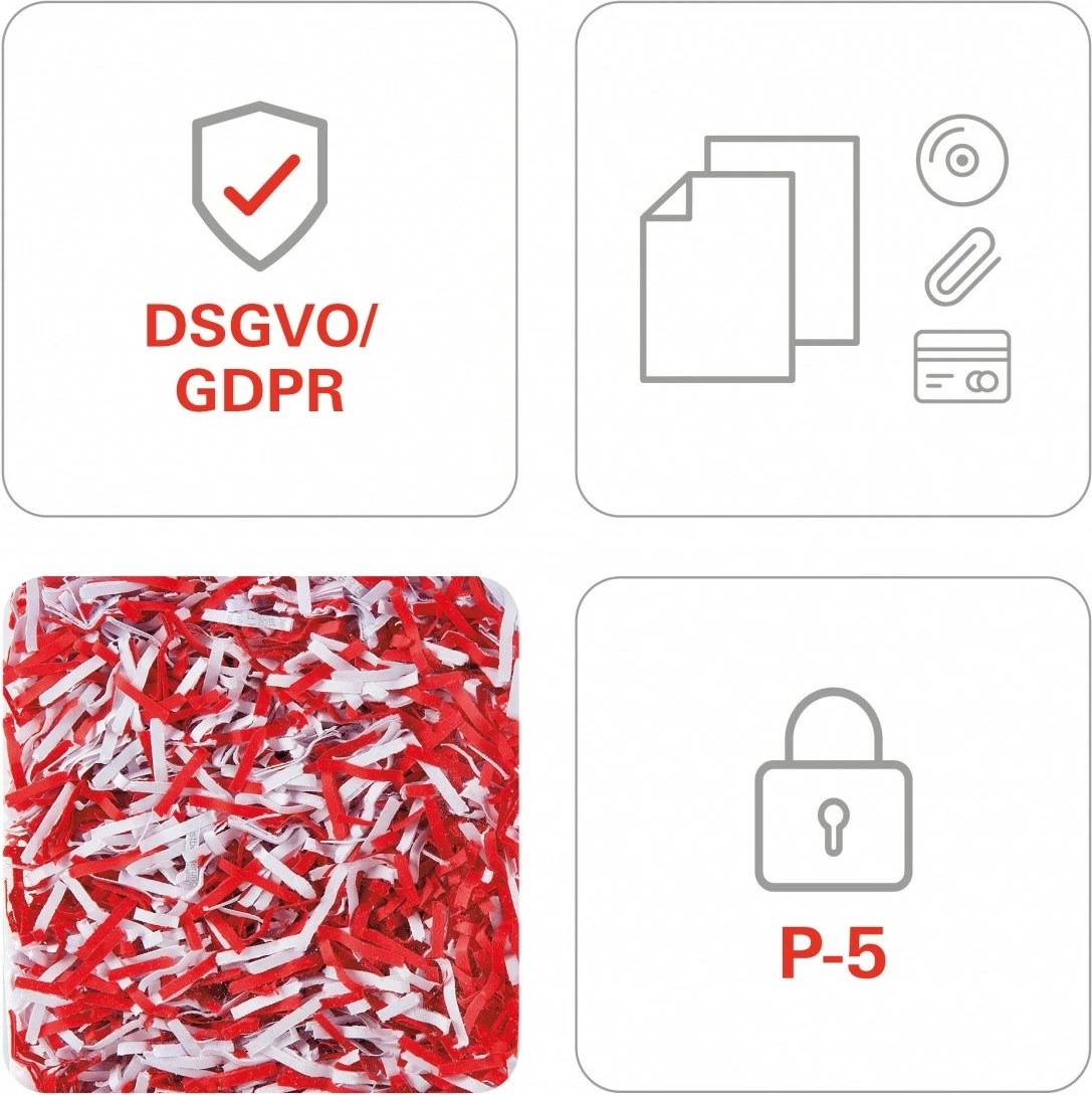 Uničevalnik dokumentov HSM Shredstar X6pro cc2x15, 20 L, bel