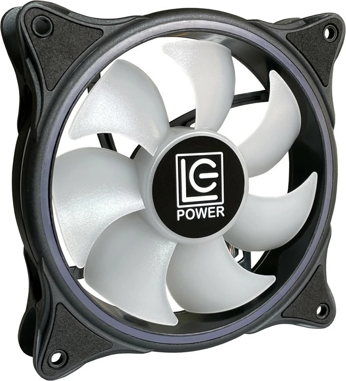 Ventilator za ohišje 12 cm z ARGB osvetlitvijo LC-Power LC-CF-120-ARGB-B, črn