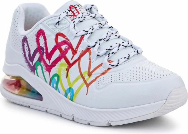 Superge, Skechers Uno 2 Floating Love W 155521-WHT, bele