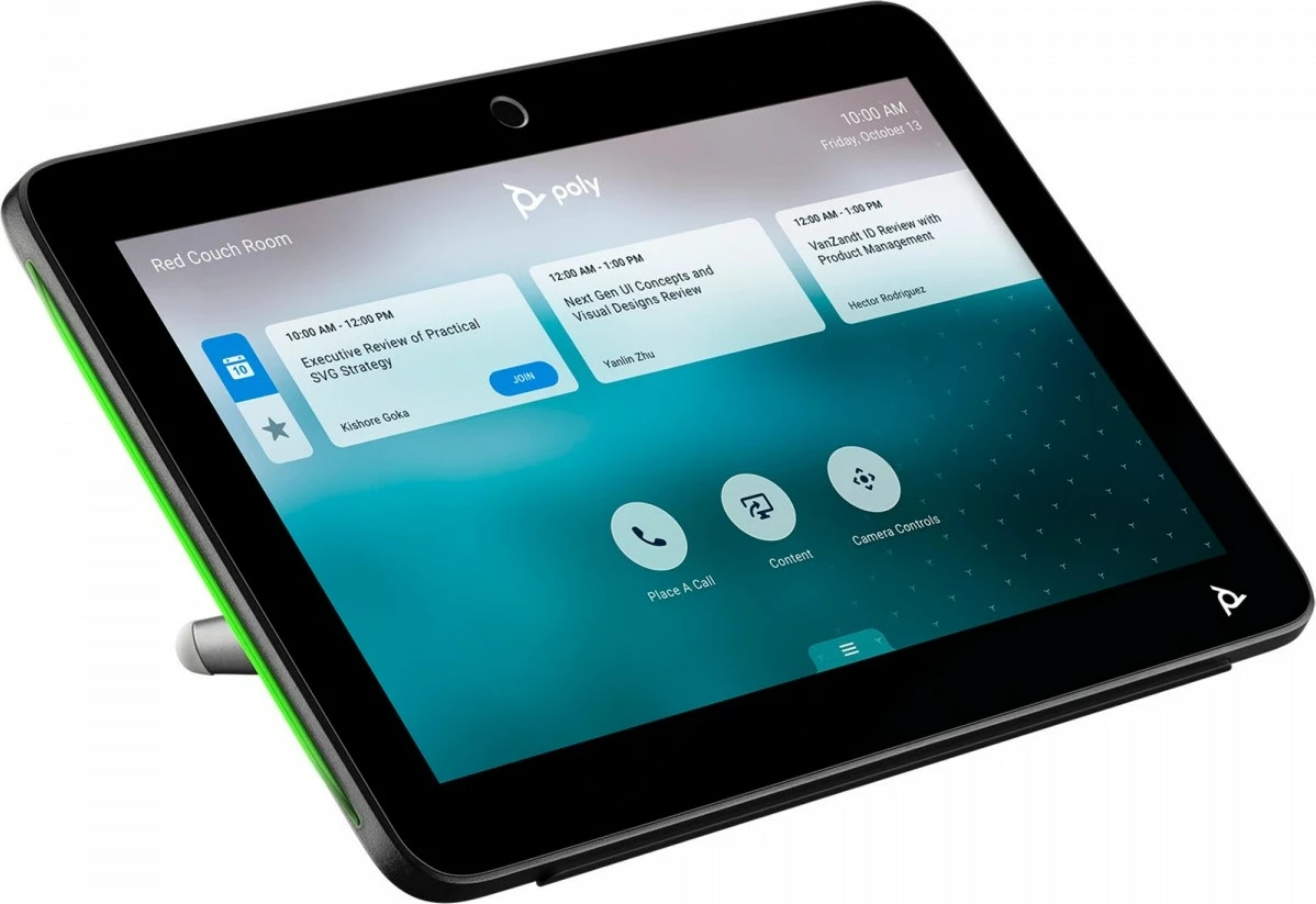 Zaslon na dotik 10" za upravljanje sej, Poly TC10, črn