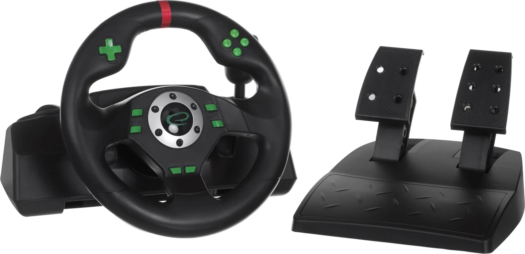 Volan in pedali za igre Esperanza EGW101, Playstation / 3, Digital USB, črno/zelena