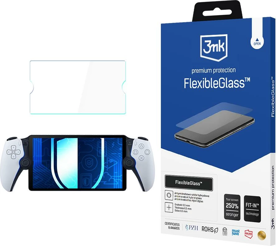 Hibridni zaščitni zaslon 3mk FlexibleGlass za Sony PlayStation Portal do 8,3"