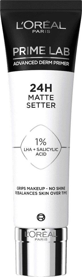 Mat učinek, primer za ličenje Prime Lab 24h Matte Setter L'Oreal Paris, 30 ml, mat