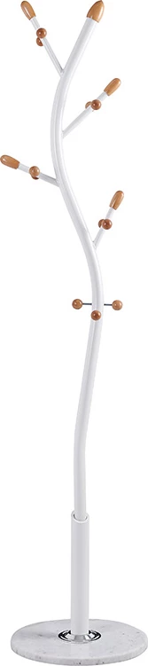 Stojalo za oblačila Sergio, kovina bela-naravna, 37x171 cm