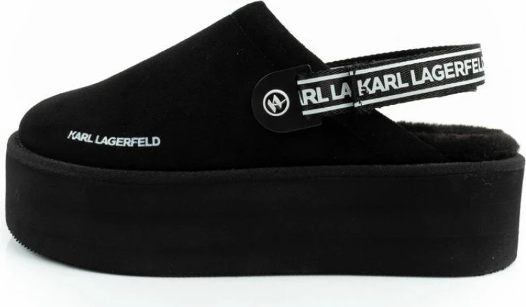 Platformne škornji za ženske Karl Lagerfeld, črni