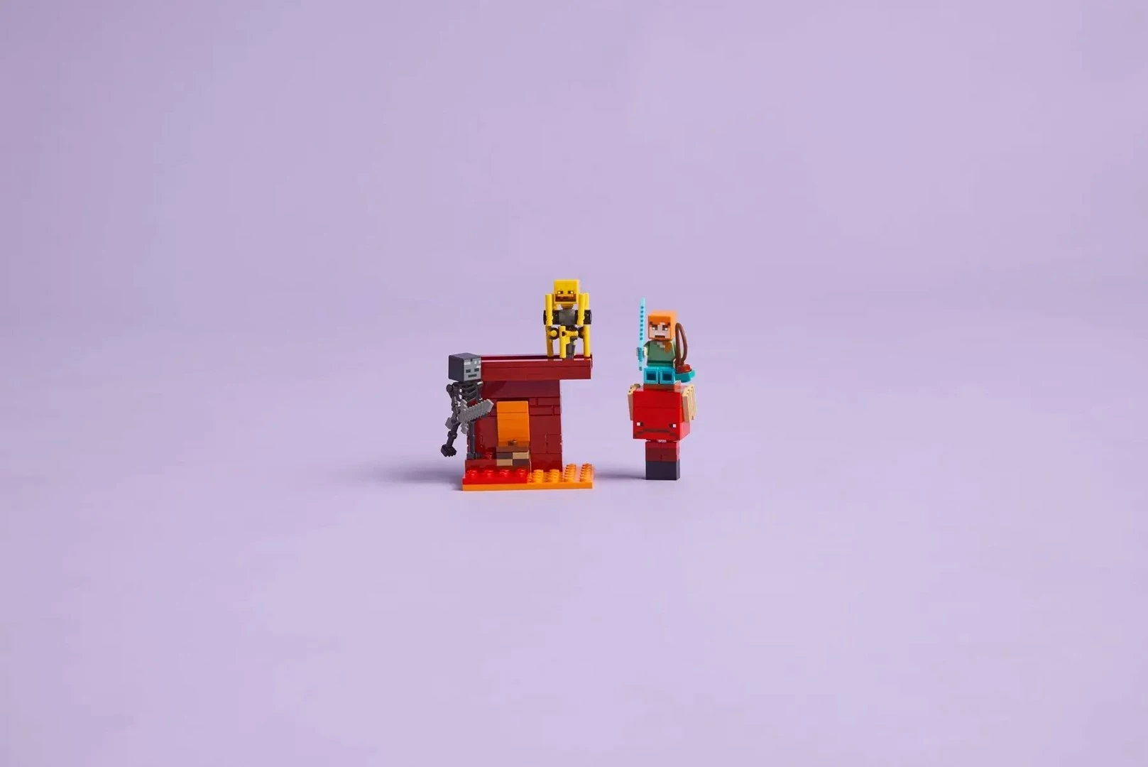 Igralni komplet Minecraft, LEGO 21266 The Nether Lava Battle