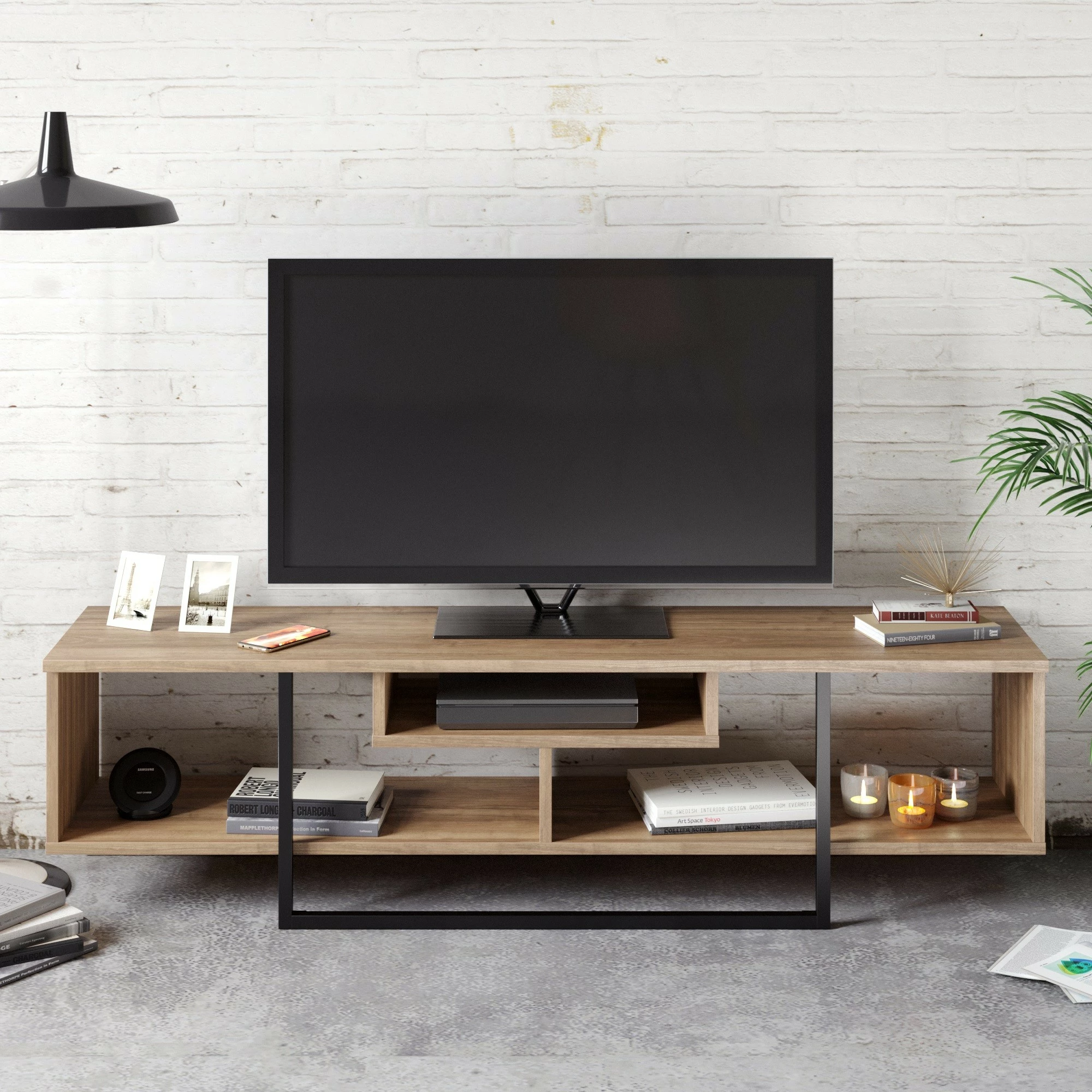 Komoda za TV Hanah Home Asal (150), rjava in črna