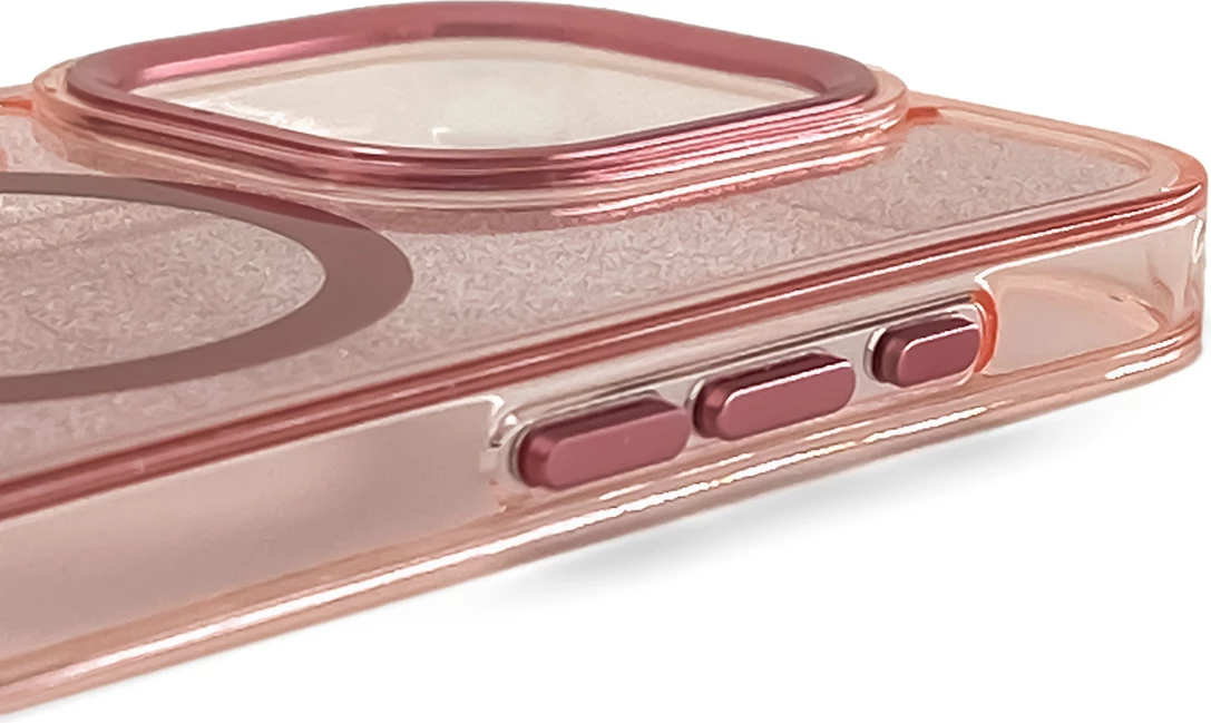Ovitek z bleščicami z MagSafe za Samsung Galaxy S24 FE, rožnat, Wozinsky