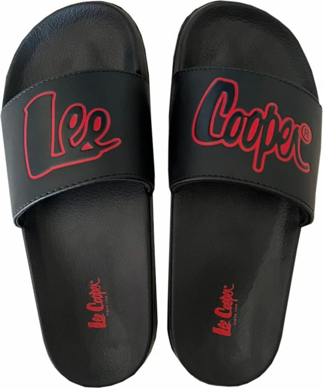 Natikače za ženske, črne in rdeče Lee Cooper