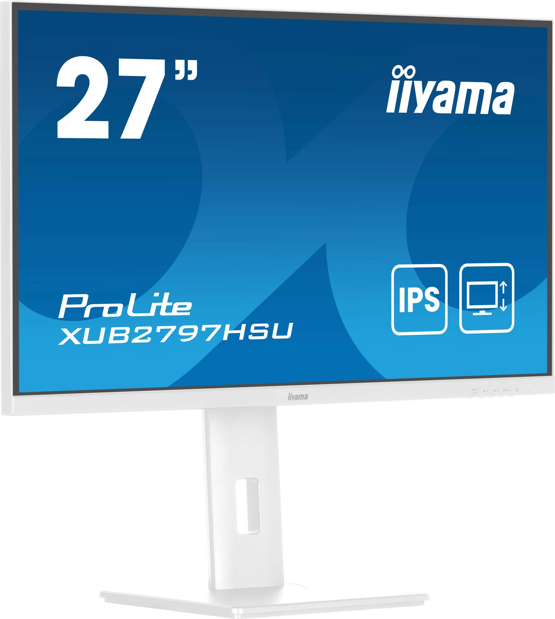 27" IPS zaslon, Full HD, iiyama ProLite XUB2797HSU-W2, bel