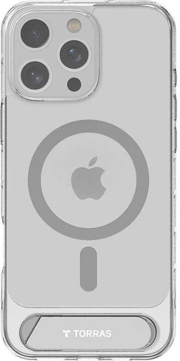 Prozoren ovitek Torras Pstand Series za iPhone 16 Pro