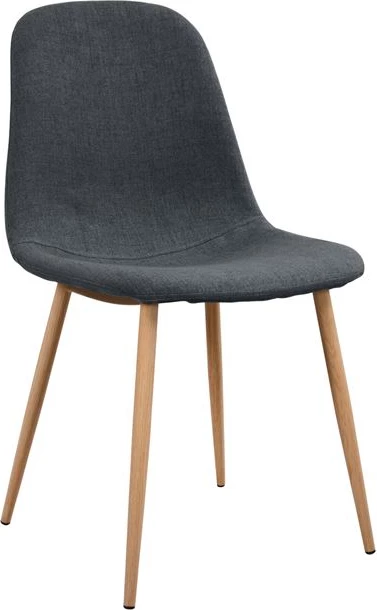 Jedilni stol Leonardo FH00100.10 z kovinskimi nogami in sivim blagom 45x54x84Υ cm, set 4 kosov