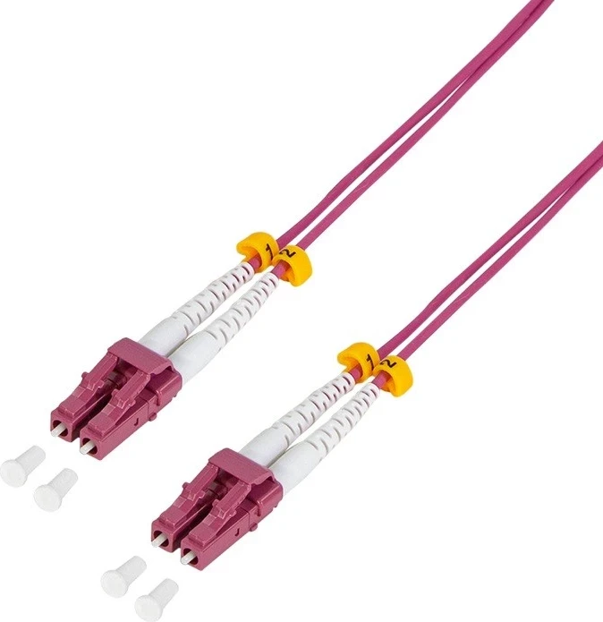 Optični fiber kabel OM4 LC-LC 5.0 m, vijoličen LogiLink