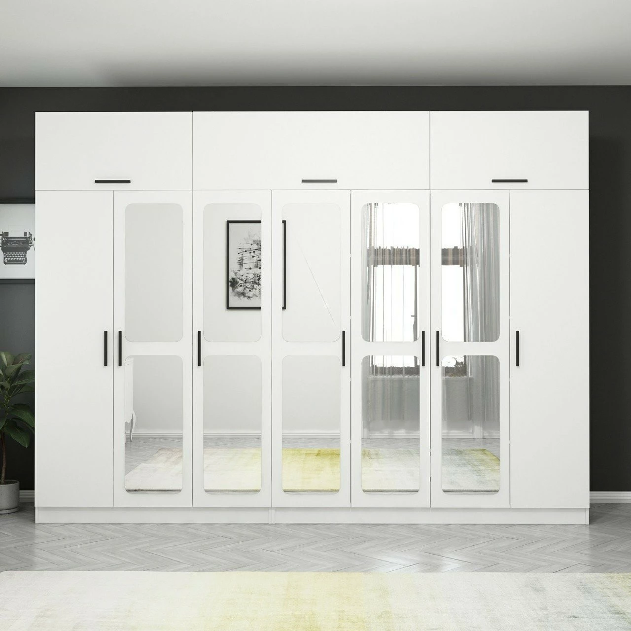 Omara Skye Decor, bela, 3949