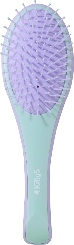 Krtača za lase KillyS Velvet Touch za ženske, svetlo vijolična in meta, 1 kos