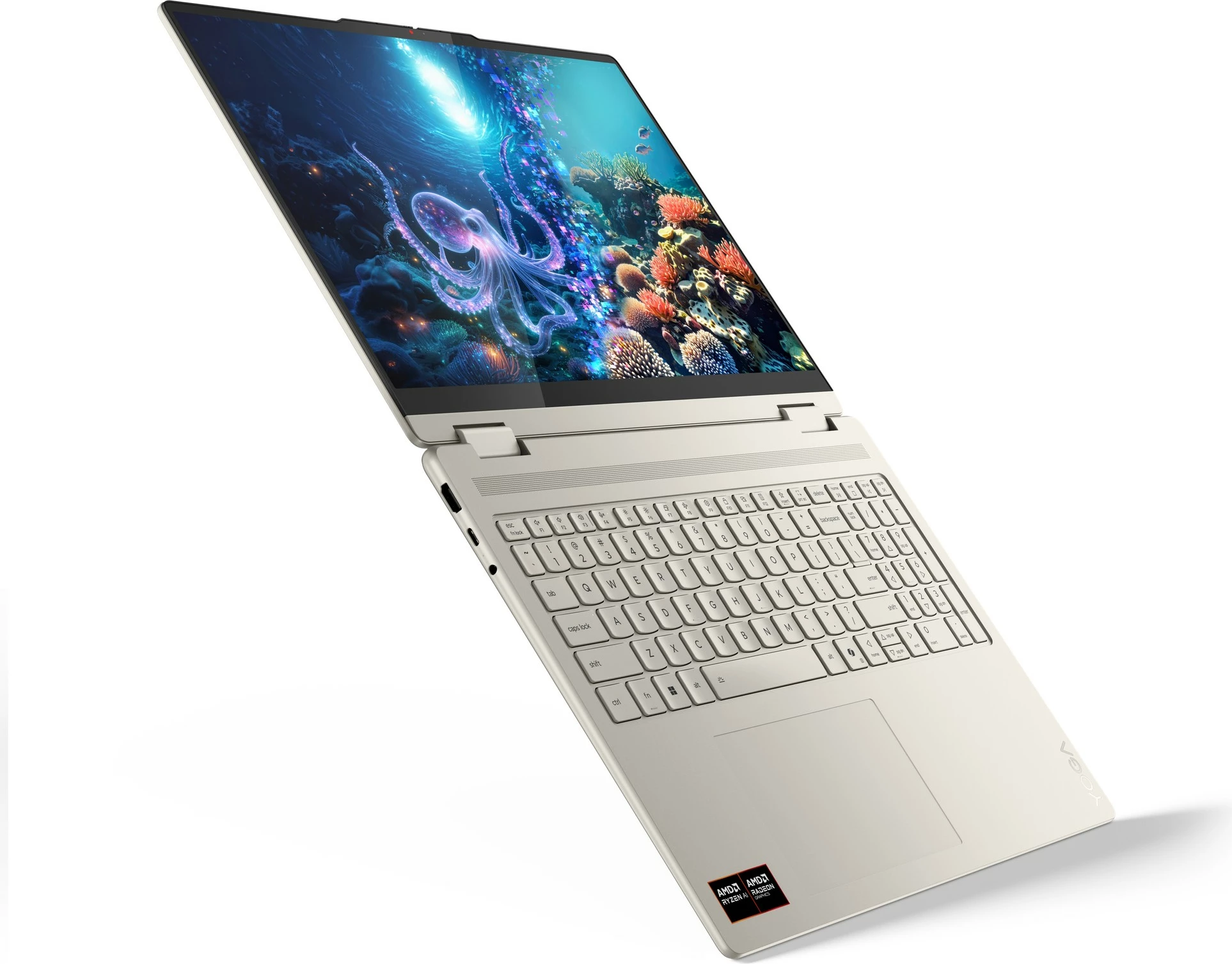 Konvertibilen prenosnik Lenovo Yoga 7 16AKP10, 16 GB RAM, 1 TB SSD, 16'' (40,64 cm), srebrn