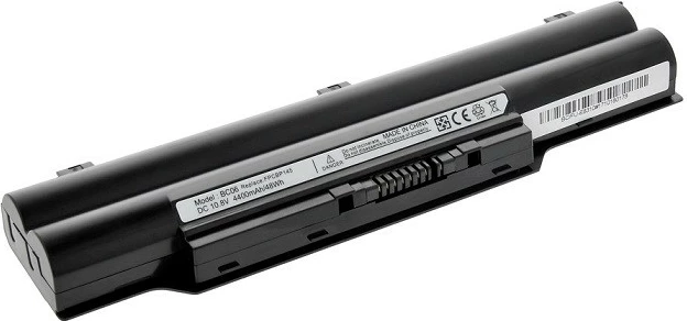Baterija za prenosnik Mitsu za Fujitsu E8310/S7110, 4400 mAh, 48 Wh, Li-ion, črna