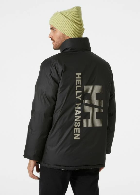 Reverzibilna pufer jakna za moške Helly Hansen YU 23, črna in siva