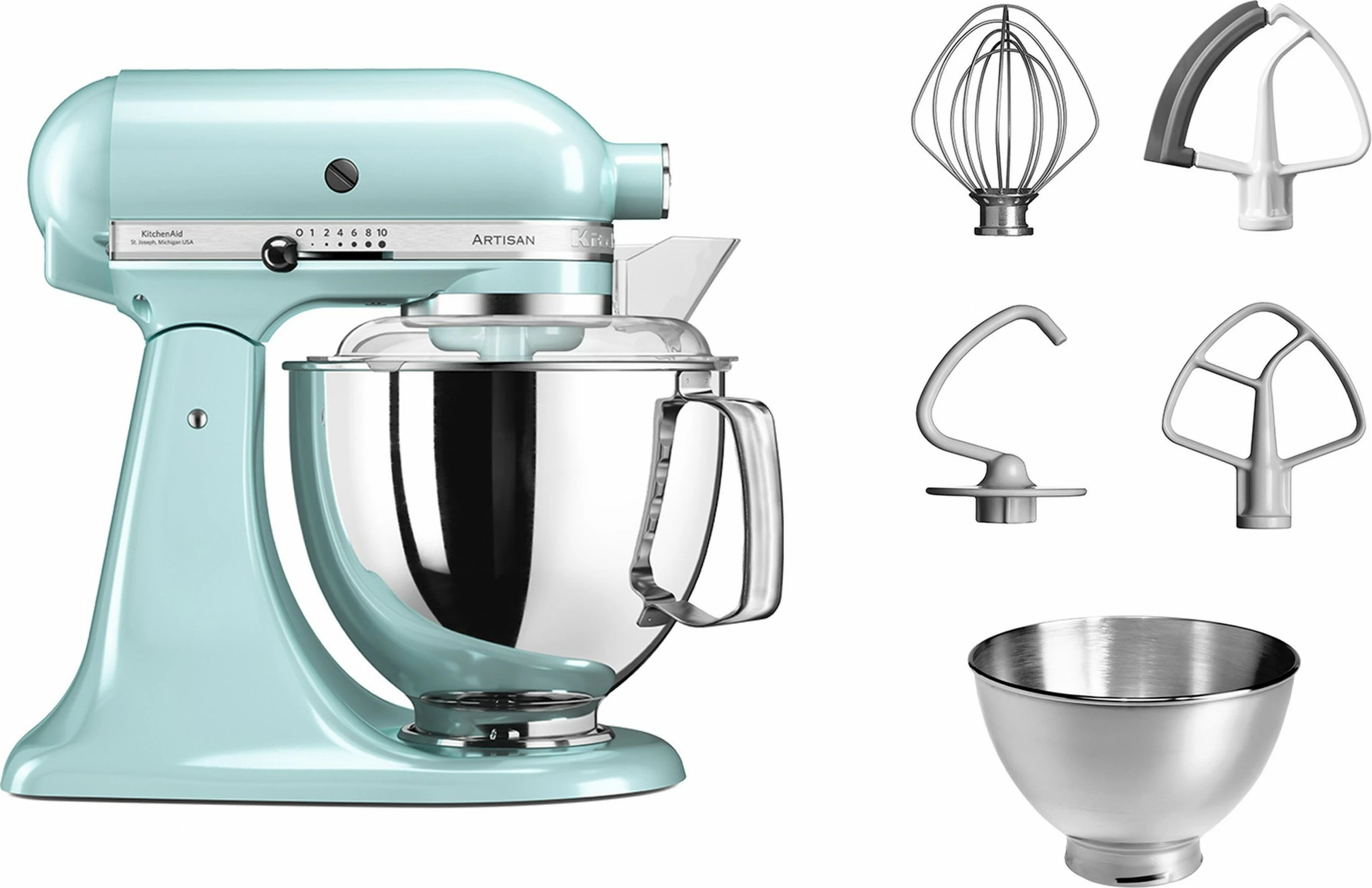 Kuhinjski mešalnik KitchenAid Artisan 5KSM175PSEIC, 4,8 L, svetlo modra